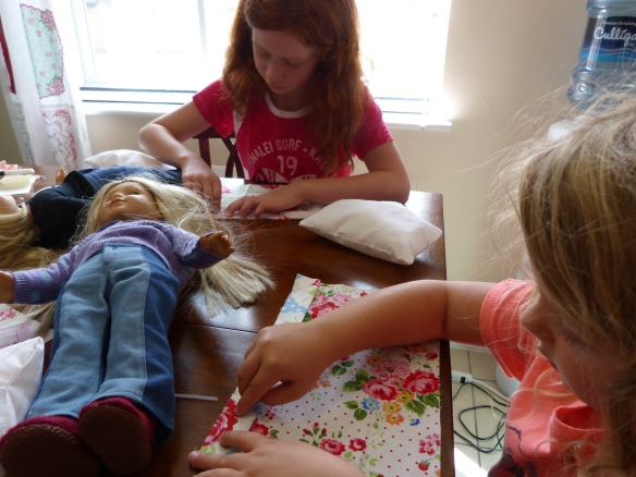 Little Ladies Stitching Society--just pinning